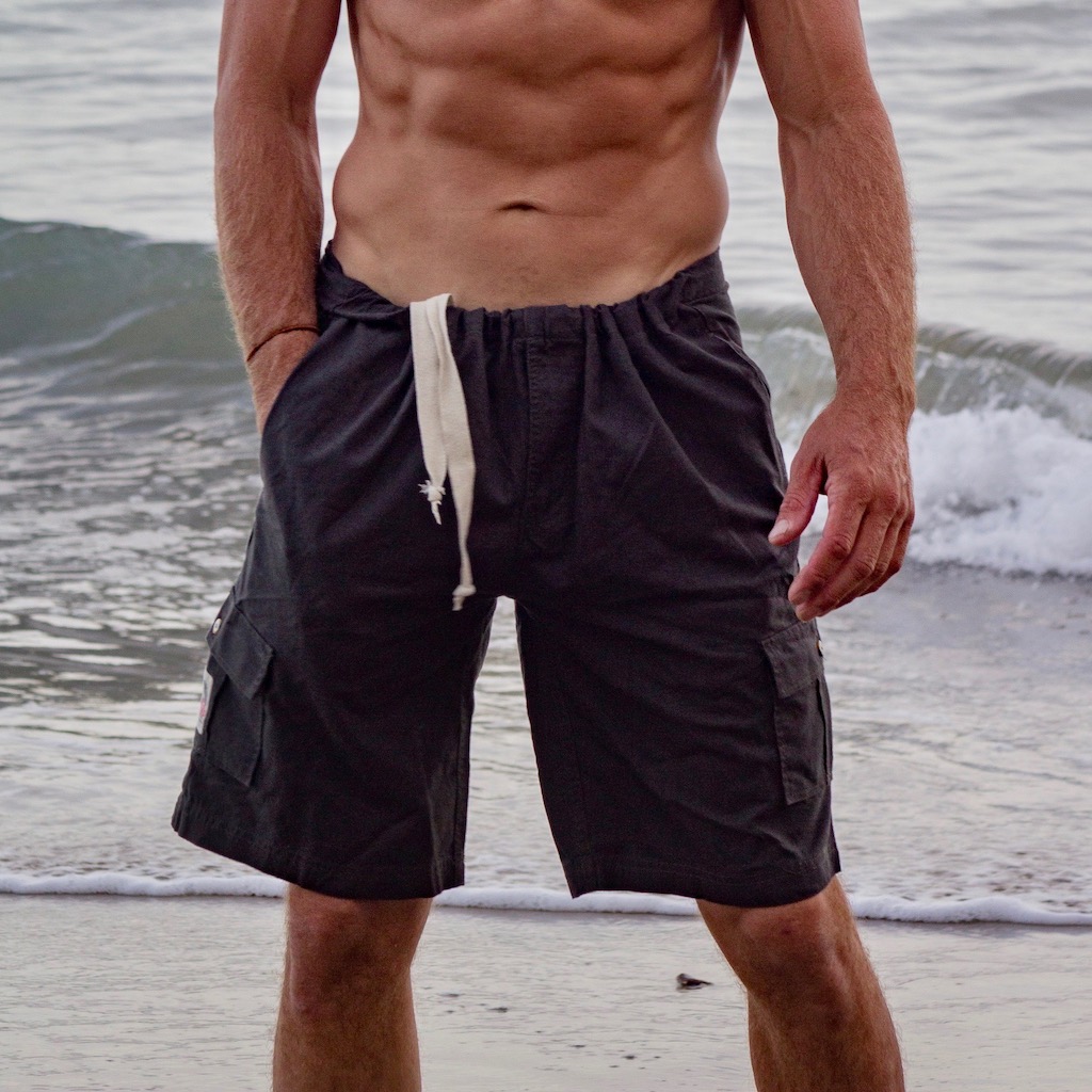 Mens Hemp Cargo Shorts Hemp Clothing Marcel Hemp Santa Barbara CA