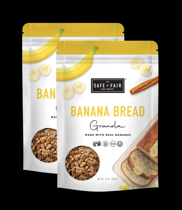 Safe And Fair Granola Banana Bread