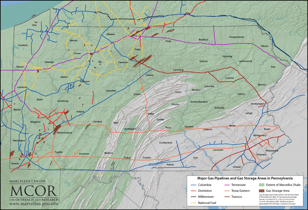 Natural Gas Storage Fields In Pennsylvania Dandk Organizer