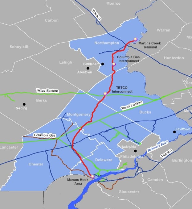 Adelphia Gateway Pipeline Near Philly Files with FERC Marcellus