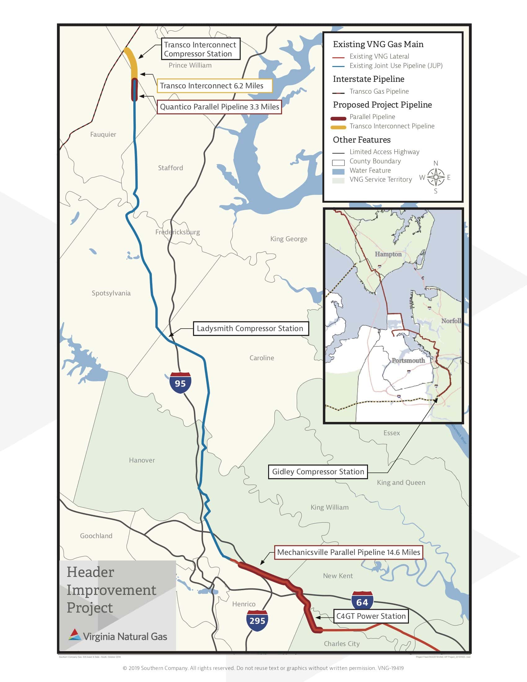 Virginia Natural Gas Pipeline Map