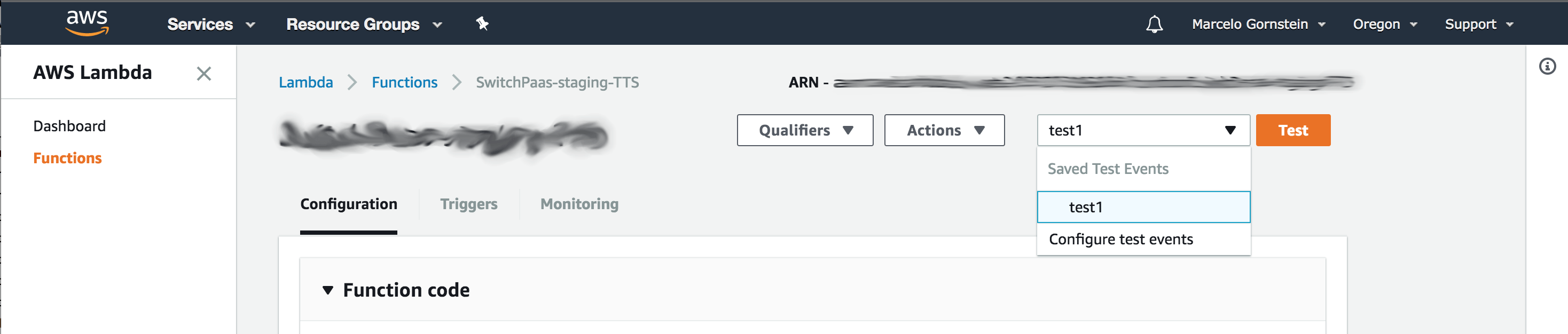AWS Lambda Console now allows up to 10 test events!