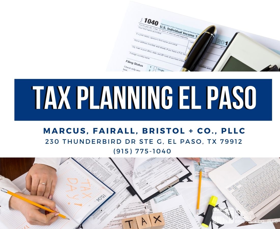 Tax Planning Service in El Paso, TX Individual Tax Prep