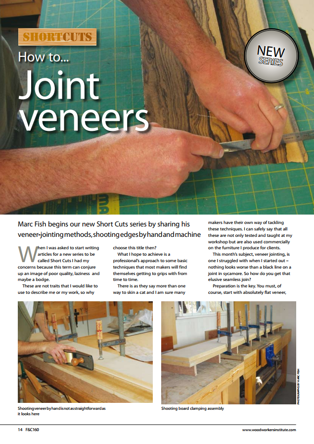how to joint veneers Marc Fish
