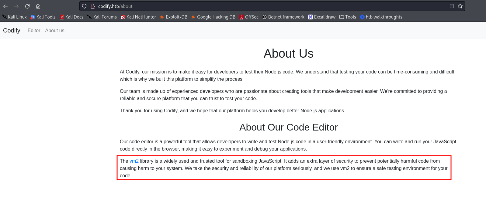 HackTheBox Codify Walkthrough Marc Fernandez