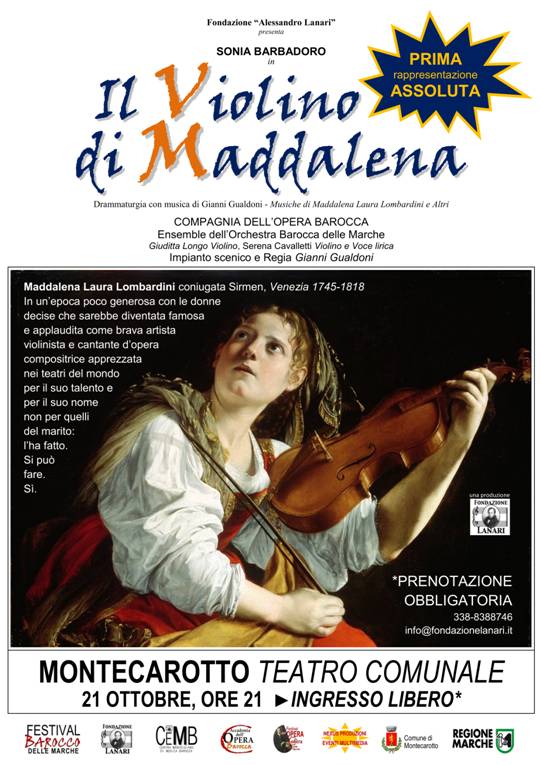 Festival Barocco delle Marche. A Montecarotto il 21 ottobre (ore 21) La