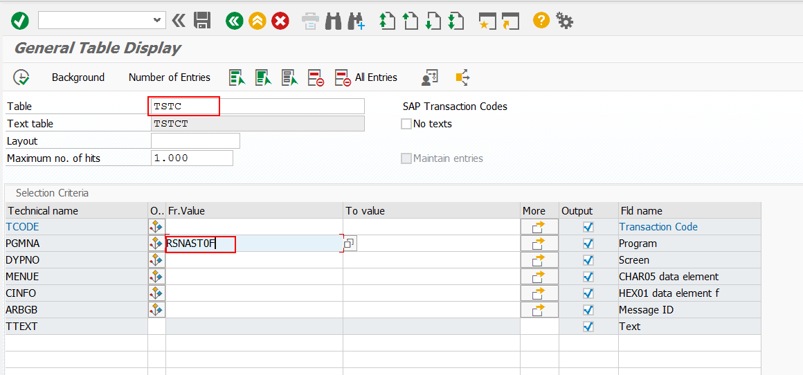 SAP How to find transaction by program name?