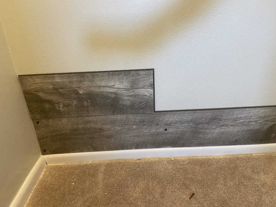 Office Nook with DIY Accent Wall