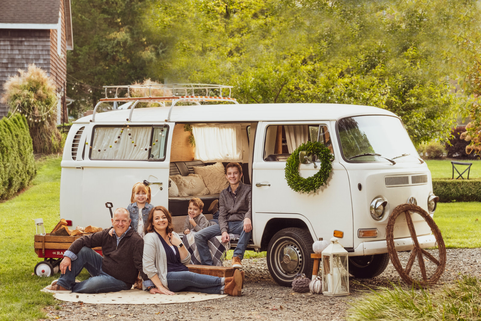 VW Bus Family Photo Shoot Portrait Marconi Photography