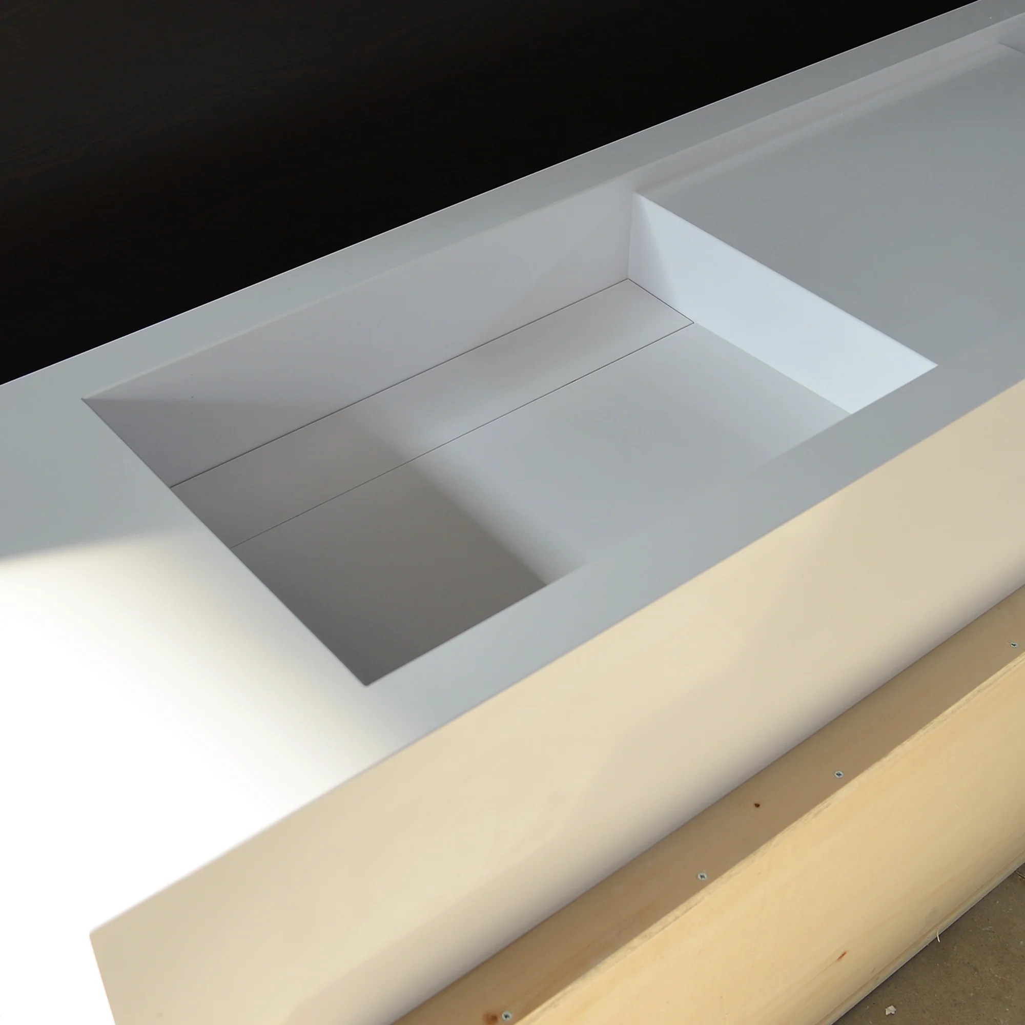 Handcrafted Custom Double Quartz Sink (QU097) Marcus