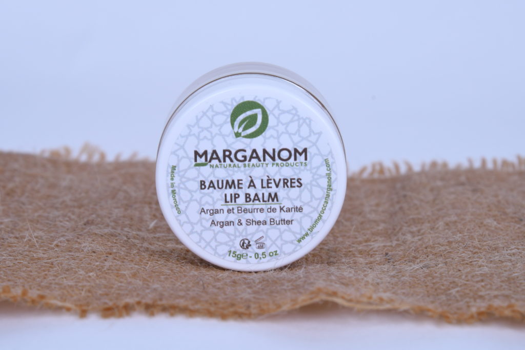 Argan and strawberry lip balm highly enriched with Argan oil