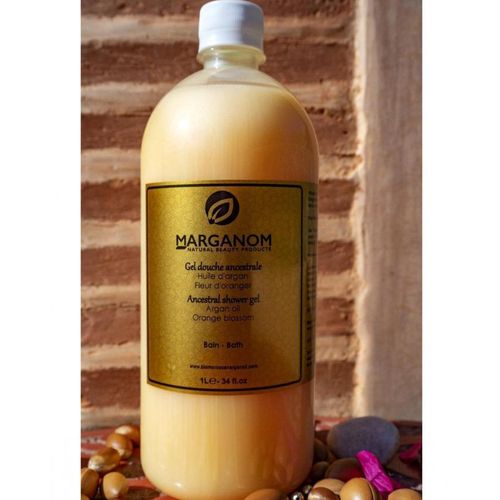 Argan and orange blossom shower gel cleanses and leave a delicate scent