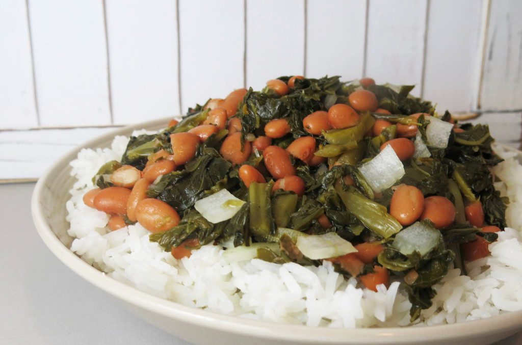 Collard Greens & Beans over Rice Margaret Holmes