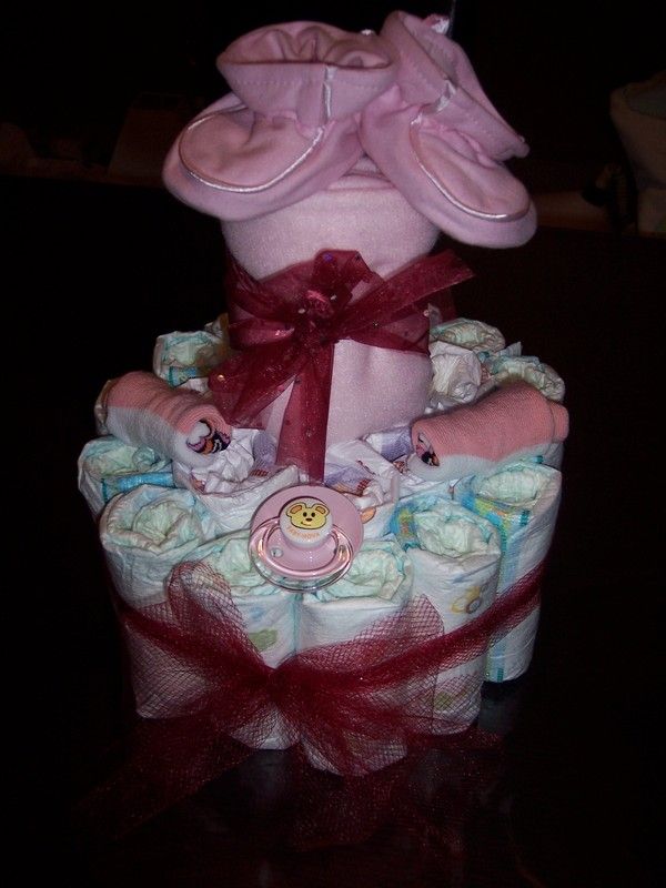 gâteau de couche fille