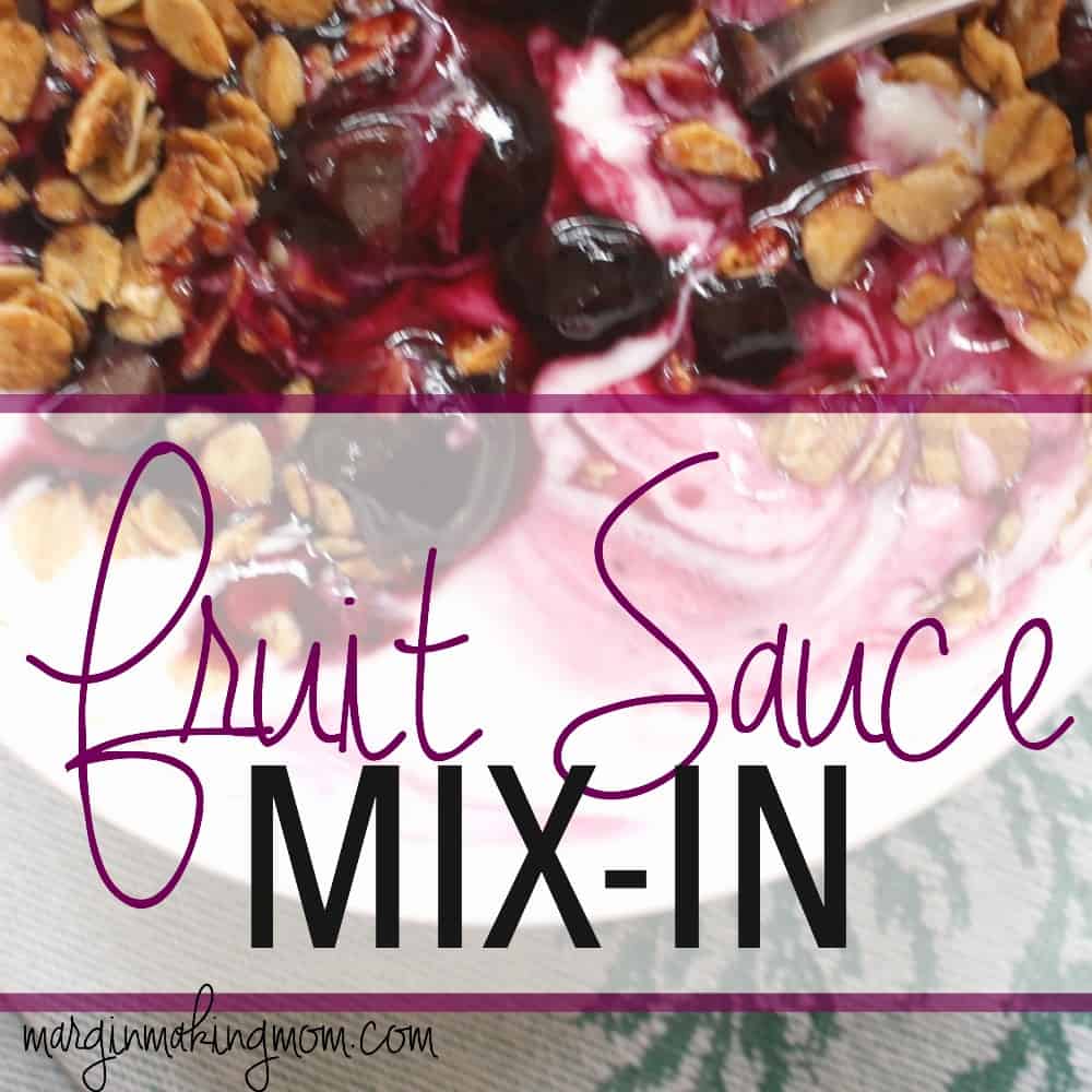 How to Make Fruit Sauce MixIn Margin Making Mom®