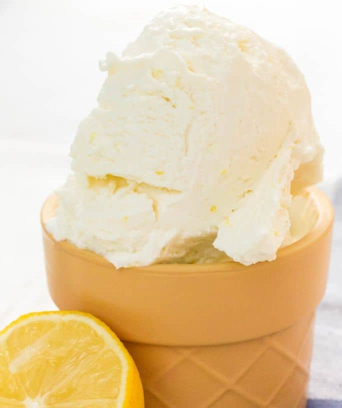 NoChurn Lemon Ice Cream Margin Making Mom