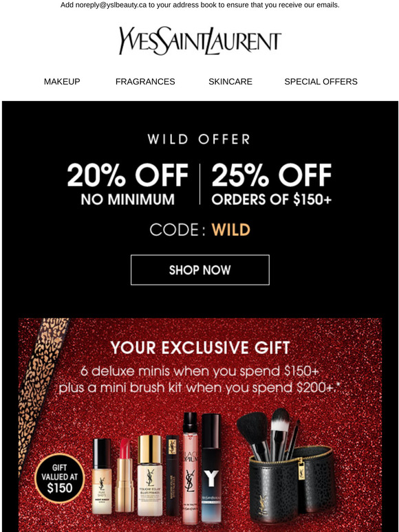 YSL Beauty Deals Margin Of Beauty