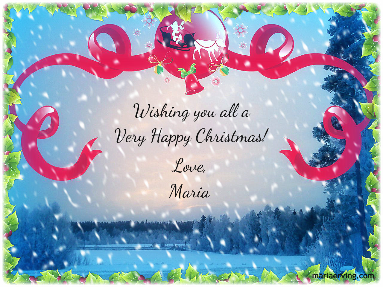 Merry Christmas! · Maria Erving