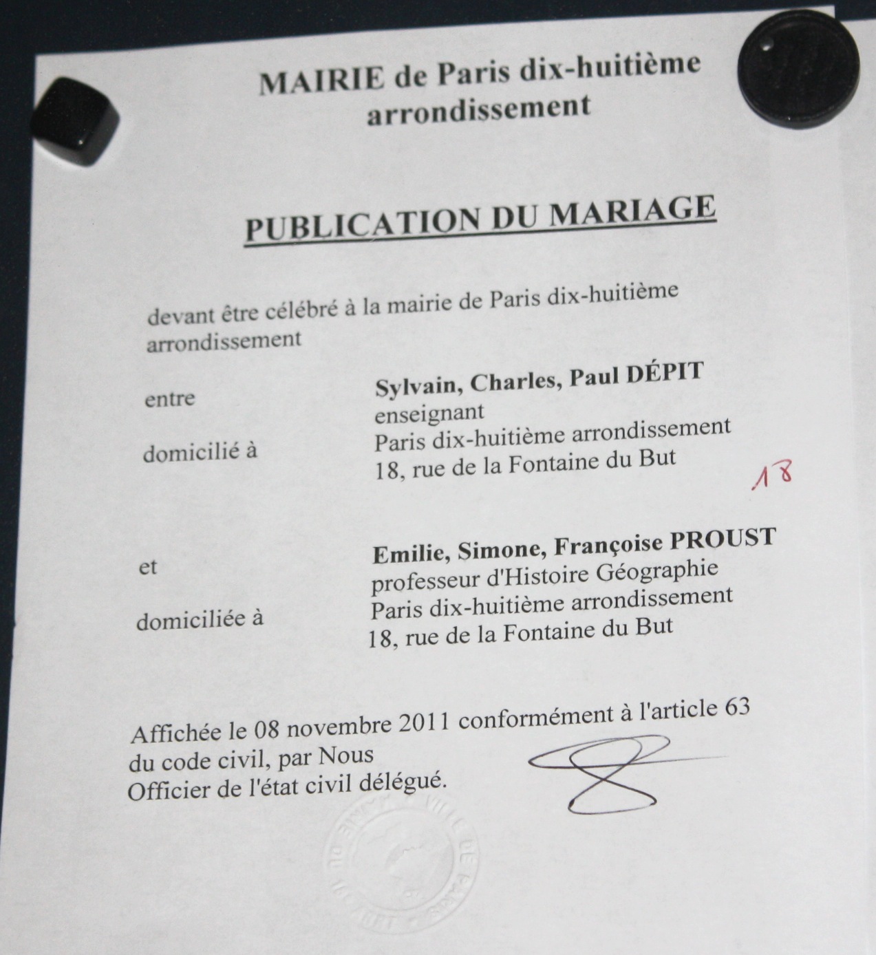 registre de publication des bans 2023 Publication Des Bans | Mariage Des Lapins