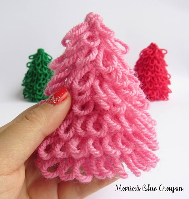 Crochet Mini Christmas Tree for Decoration Free Crochet Pattern