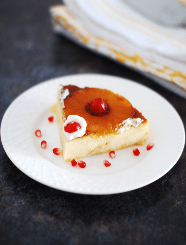 Pineapple Upside Down Bread Pudding