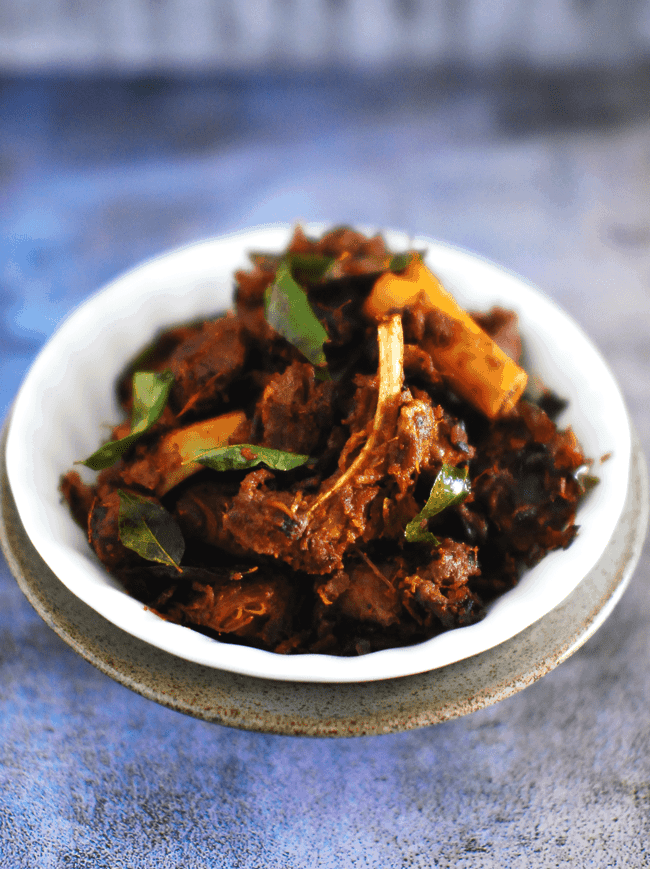 Mutton Ularthiyathu MariasMenu