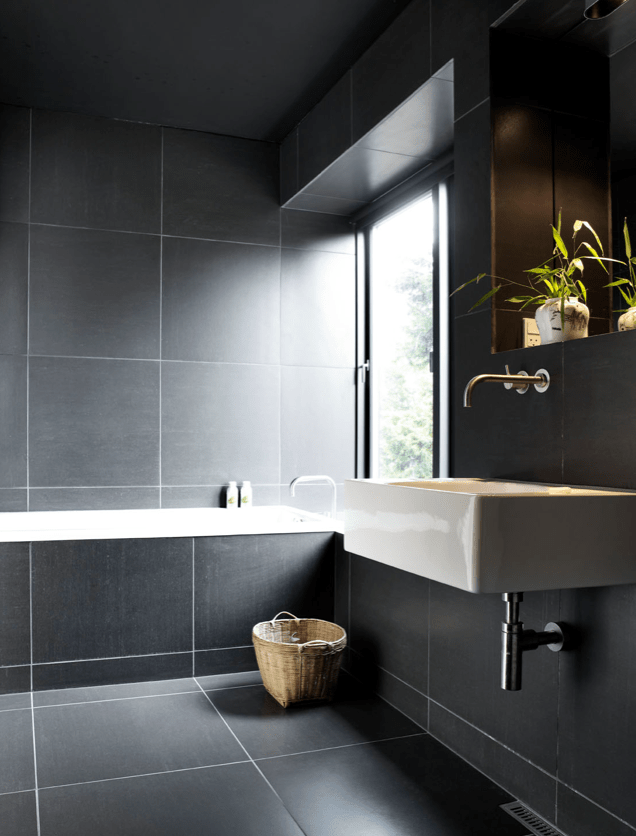 Design Inspiration Modern Bathroom + Dark Gray Studio MM Architect