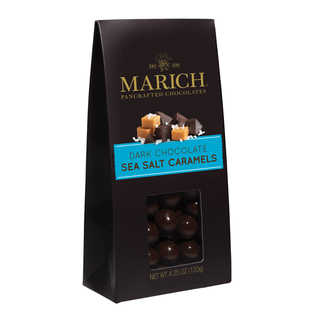 Dark Chocolate Sea Salt Caramels, 4.25 oz. MARICH® Confectionery