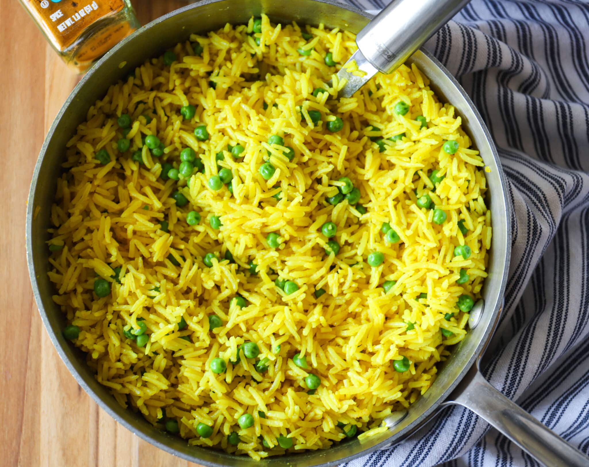 Turmeric Rice with Peas Marie Saba