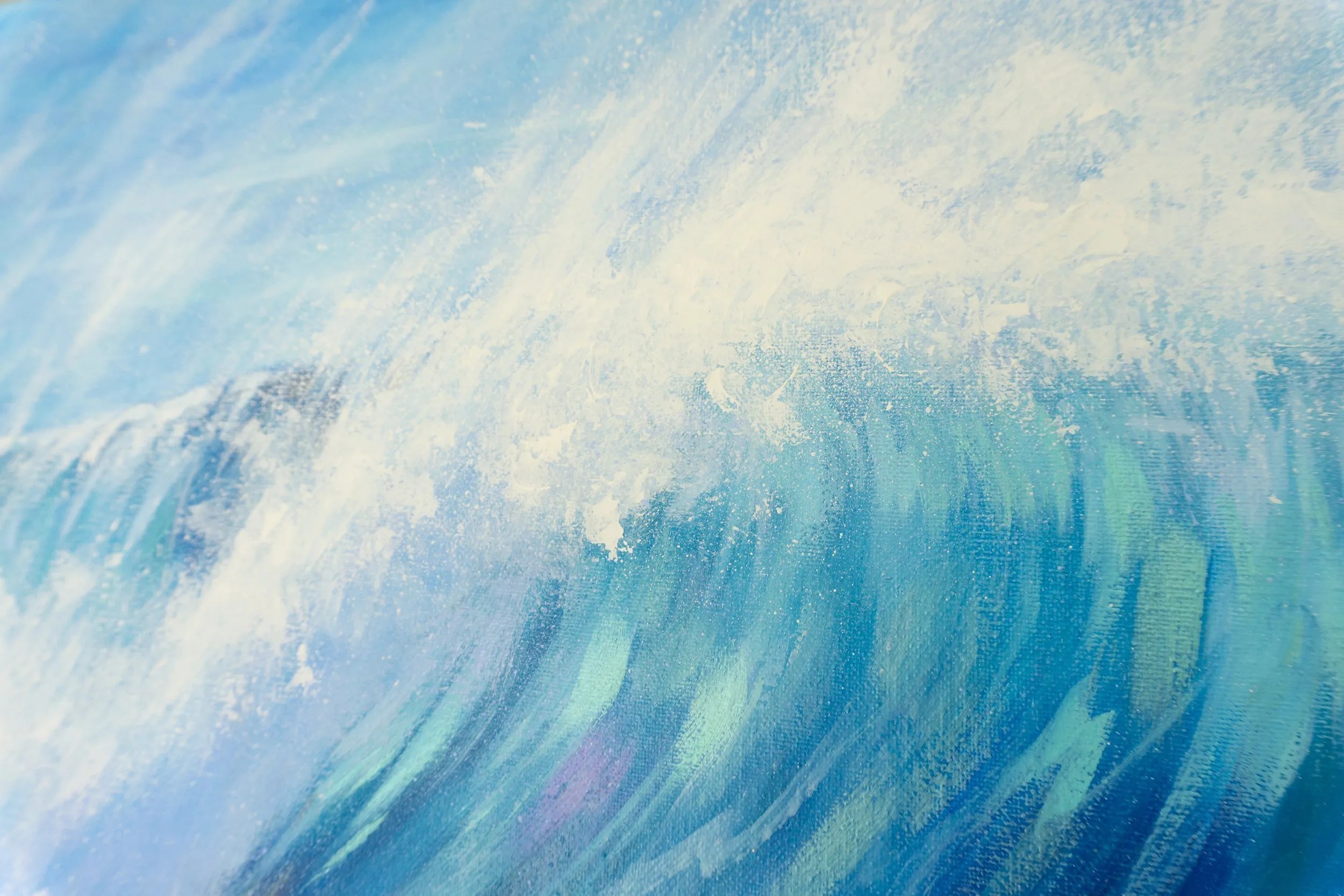 Wall art walking into the waves dreamdop