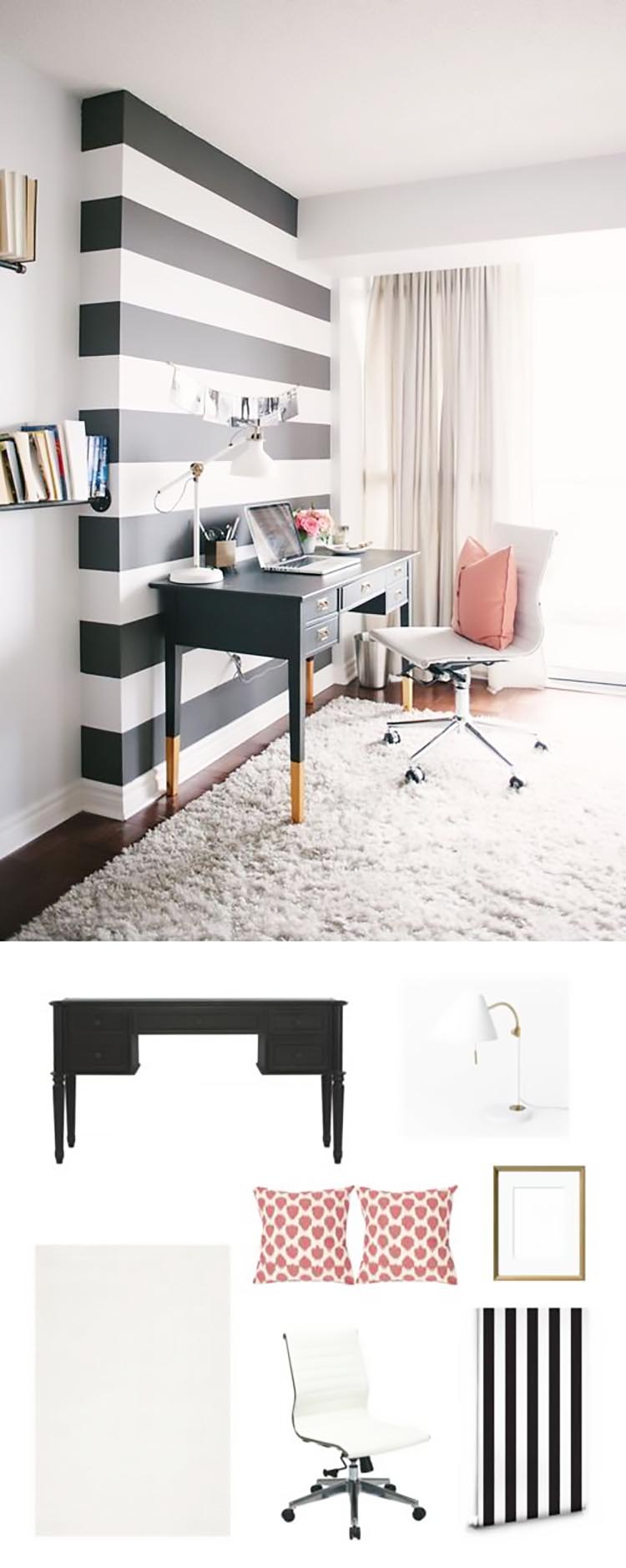 How To Use The Classic Black and White Stripes Trend In