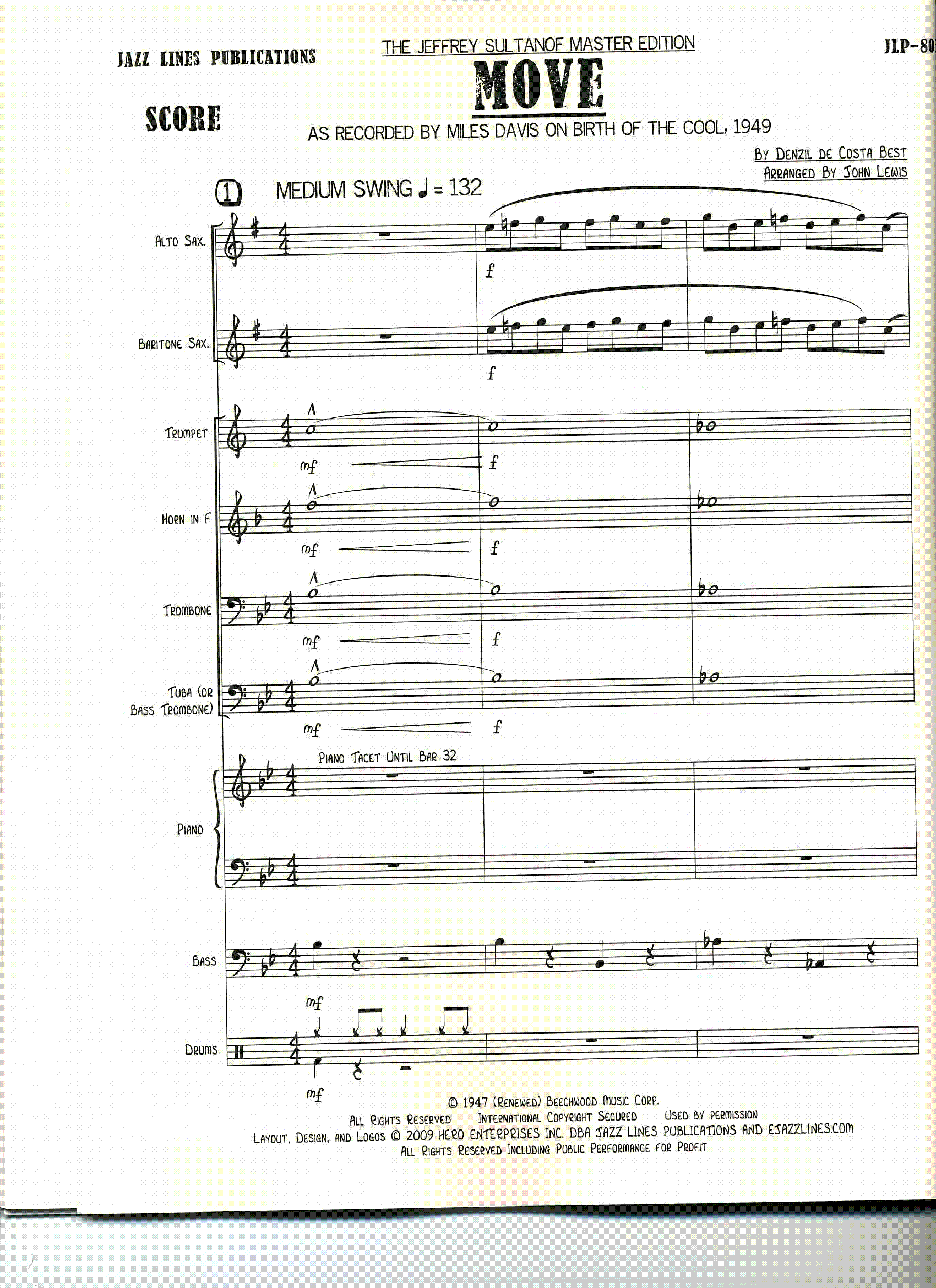 MOVE Birth Of The Cool, Jazz Combo / Small Ensembles, Little Big Band