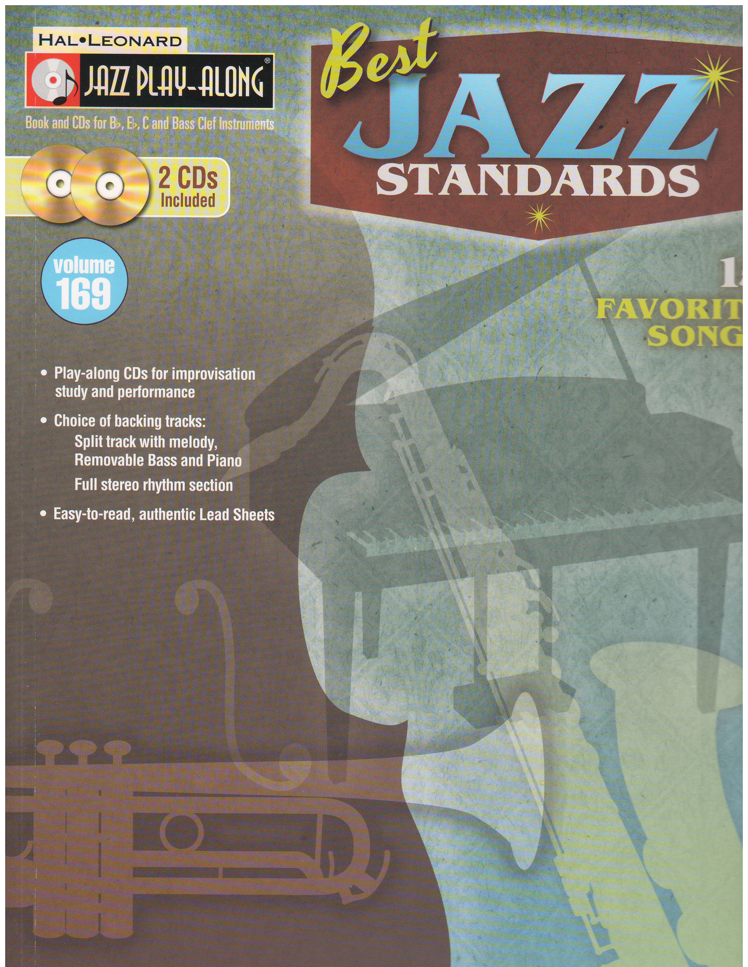 HAL LEONARD JAZZ PLAY ALONG VOL169 Best Jazz Standards Books and