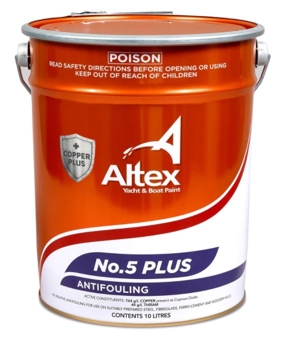 NO5 PLUS ANTIFOUL BLACK 10L Marine Trade Supplies