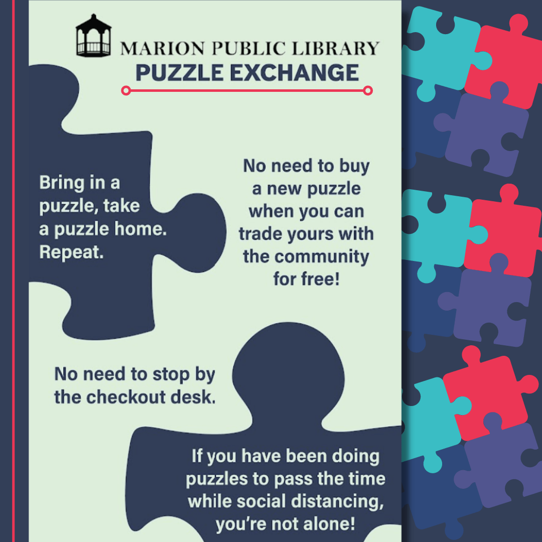Jig Saw Puzzle Exchange Marion Public Library