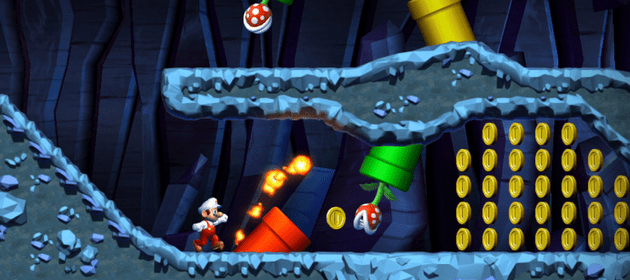 Video of Underground Level in New Super Mario Bros. U Mario Party Legacy