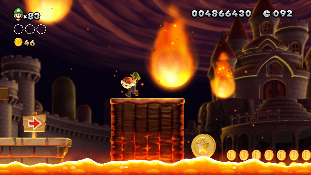 New Super Luigi U Star Coin Guide Peach's Castle Mario Party Legacy