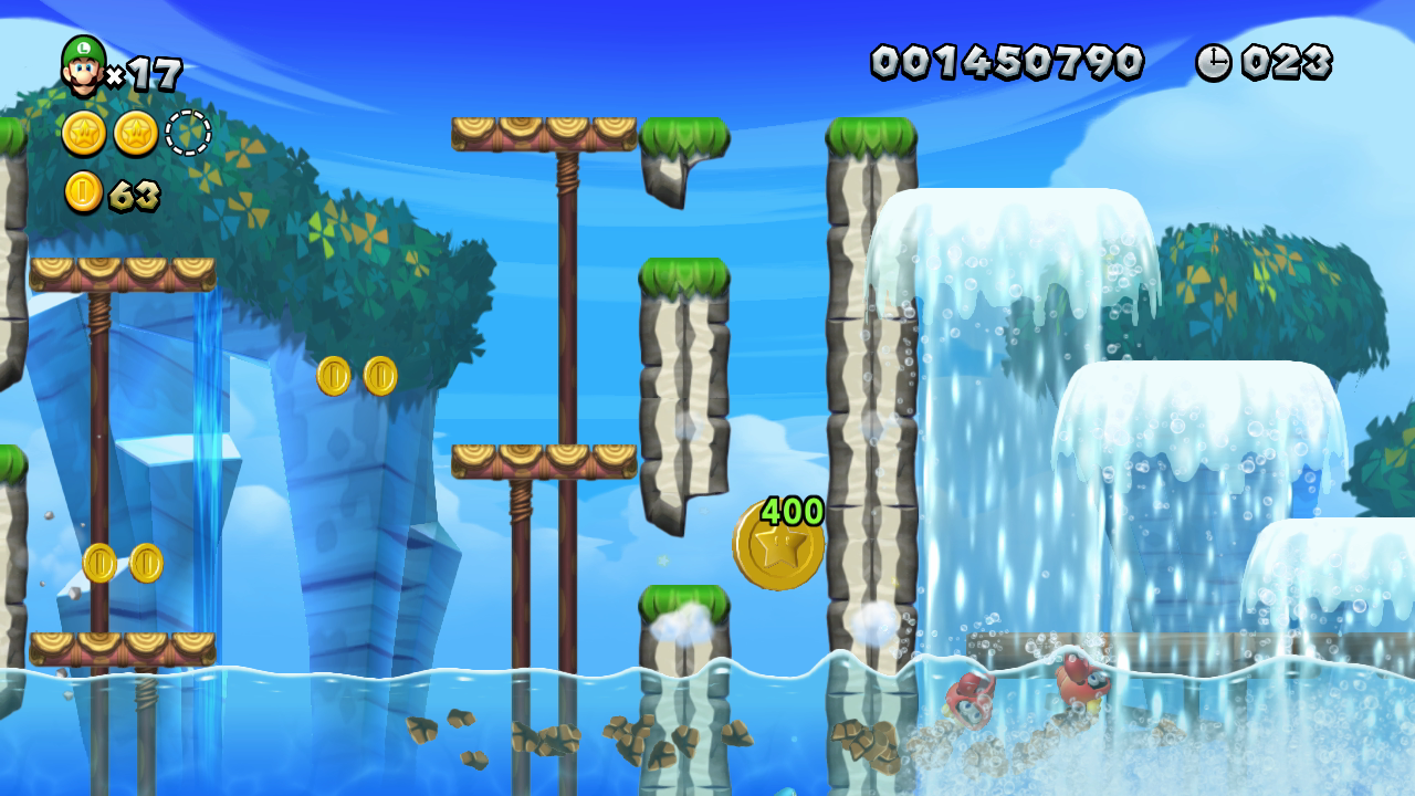 New Super Luigi U Star Coin Guide Sparkling Waters Mario Party Legacy