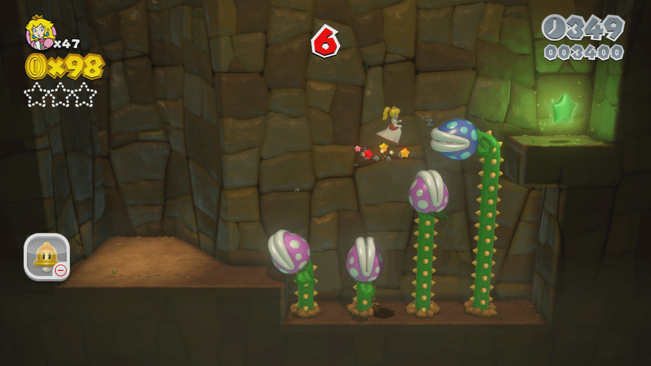 World 42 Piranha Creeper Creek Super Mario 3D World Green Stars