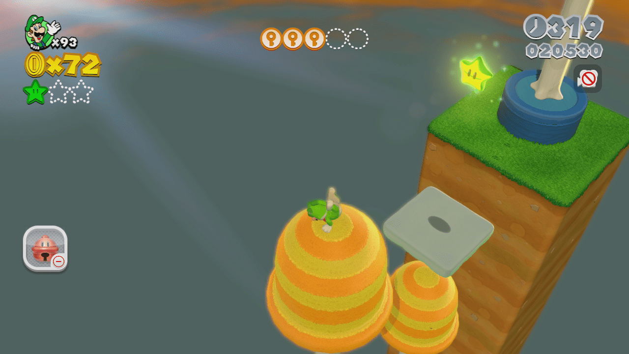 World Mushroom2 Spiky Mount Beanpole Super Mario 3D World Green