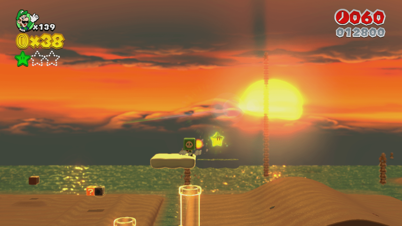 World Flower9 Towering Sunshine Seaside Mario 3D World Stars Guide