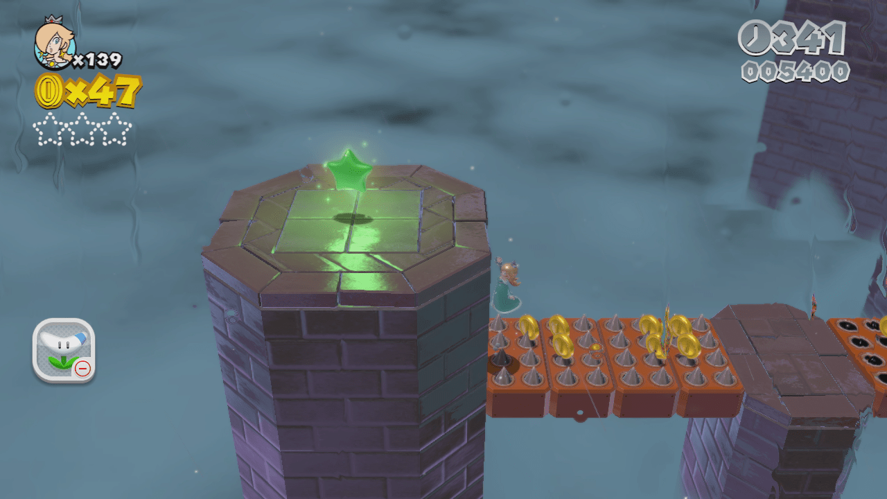 World Flower11 Spiky Spike Bridge Sneak Mario 3D World Stars Guide