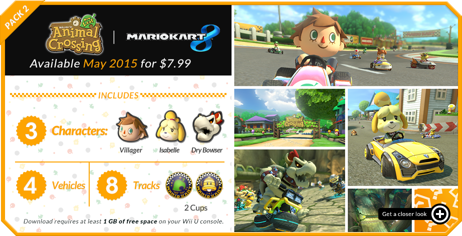 Mario Kart 8 DLC Announced, Features Zelda and Animal Crossing Mario