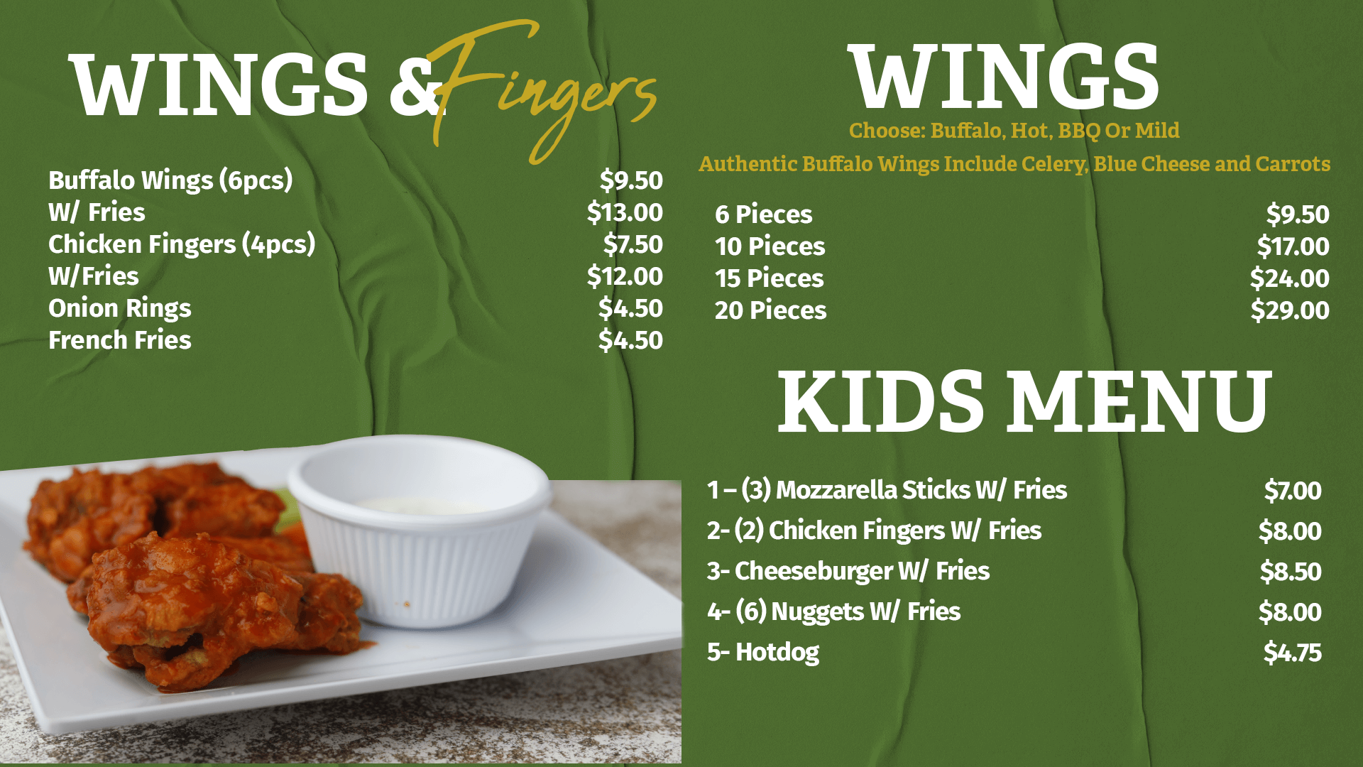 Our Menu Mario's Pizza II