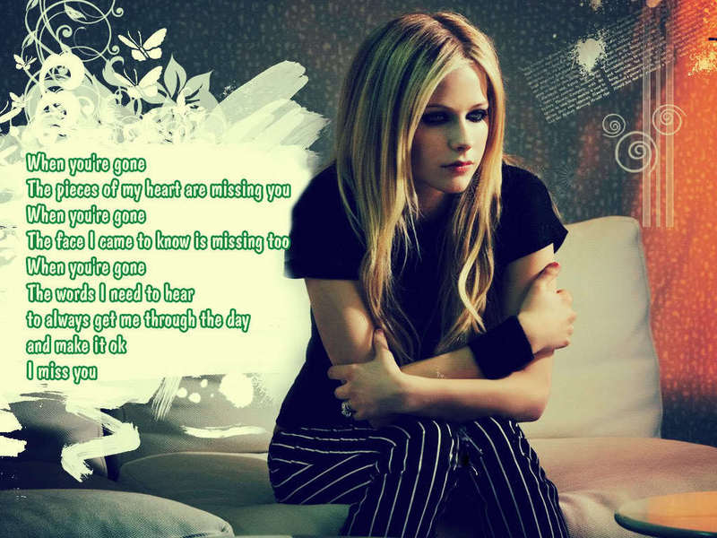 Terjemahan Lagu Avril Lavigne When Youre Gone Btt Documents