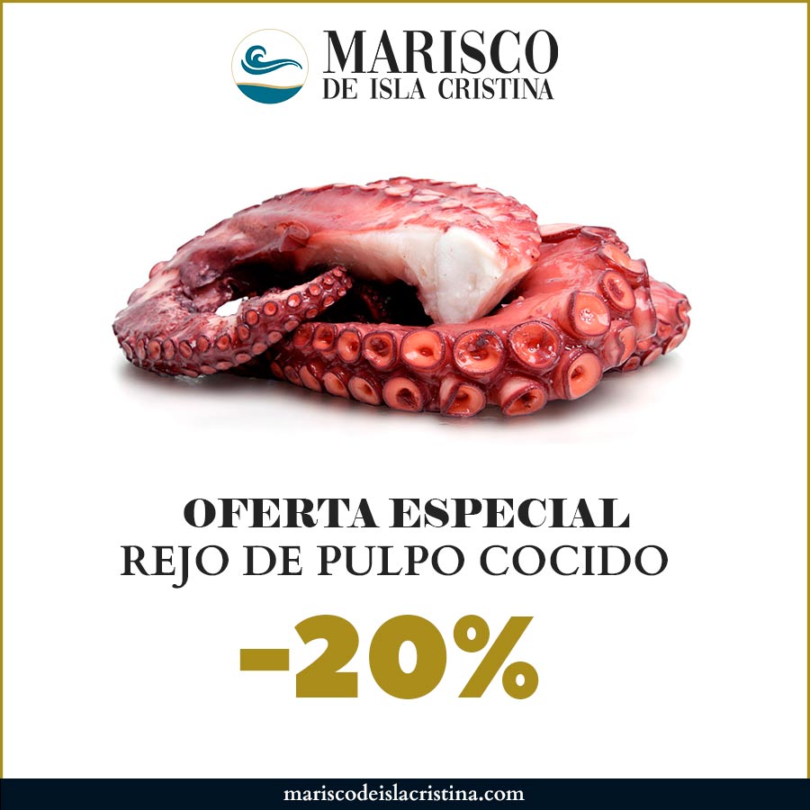 Rejo de pulpo cocido Marisco de Isla Cristina