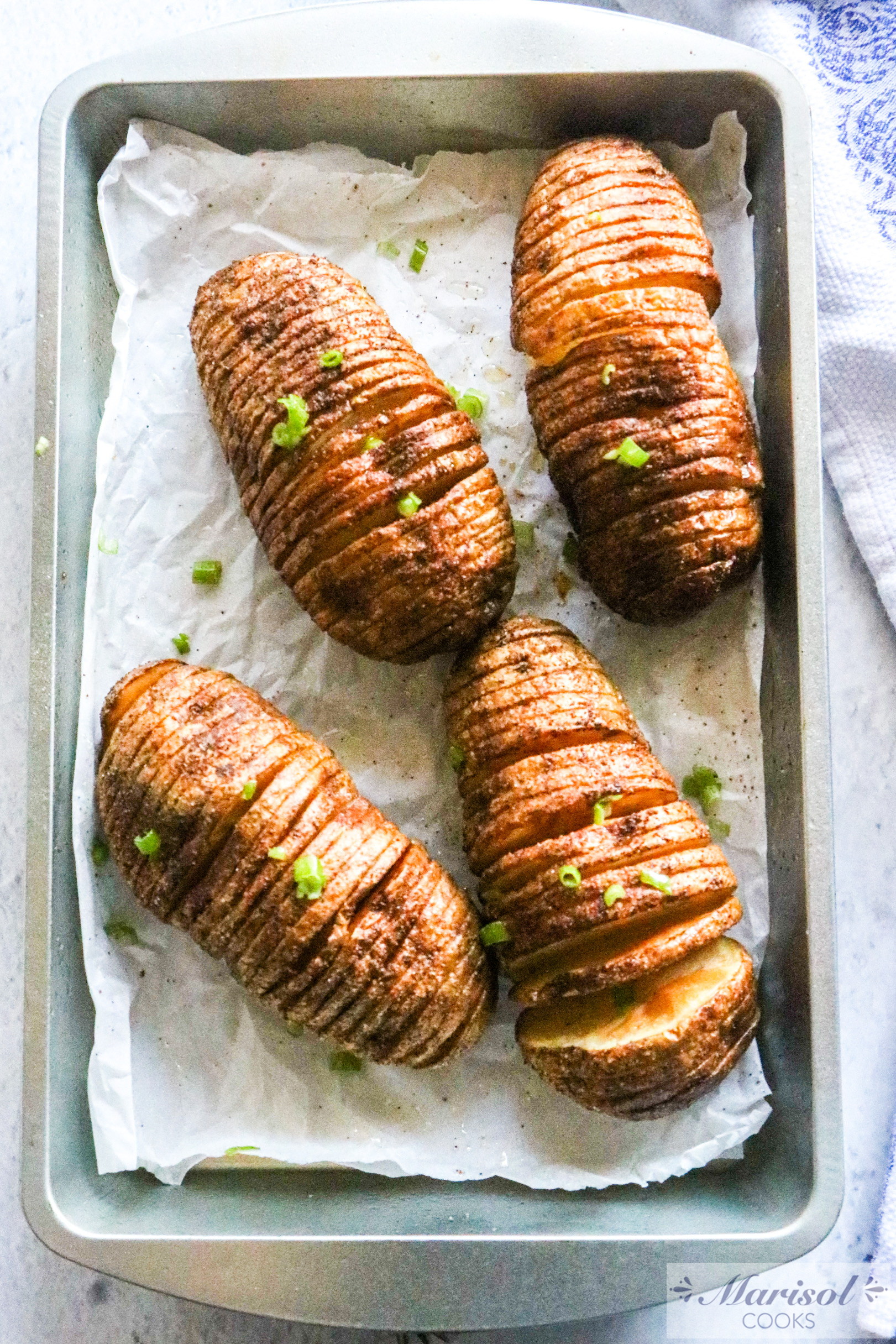 Air Fryer Hasselback Potatoes Marisol Cooks