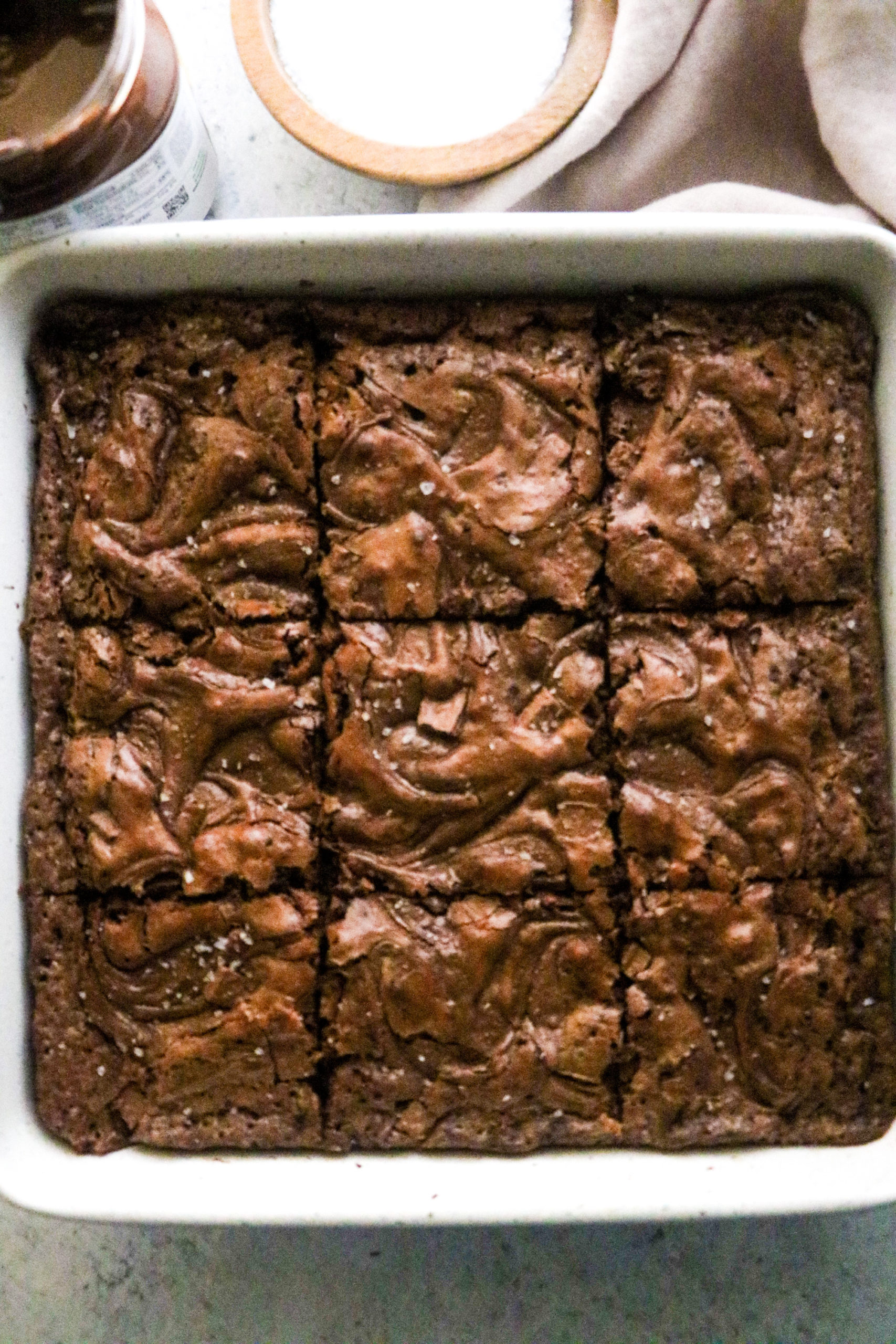 Nutella and Sea Salt Brownies Marisol Cooks