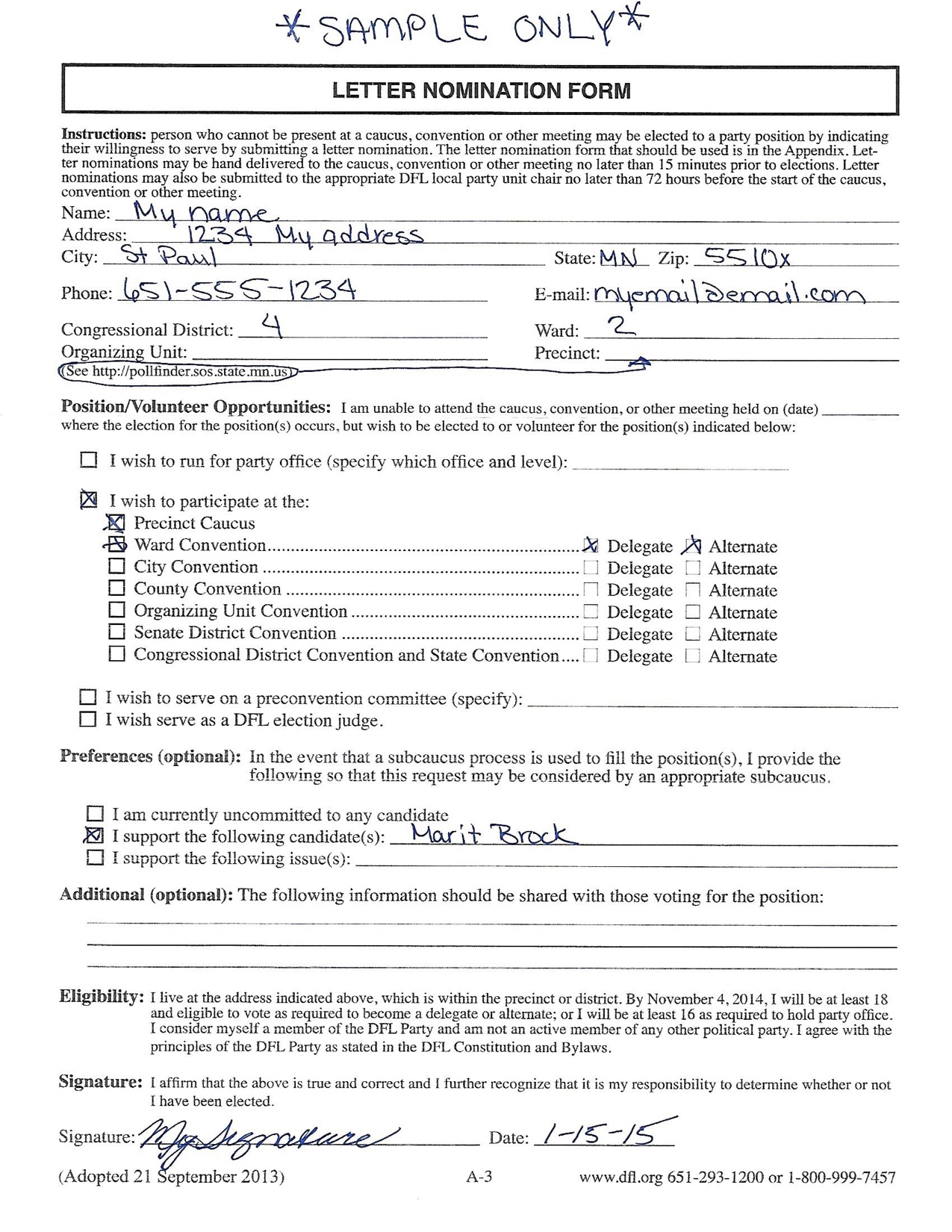 Nomination Form