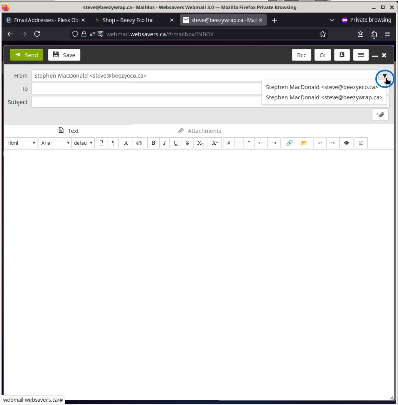 Change Your Email Identity Websavers Webmail Maritime Method Software